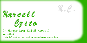 marcell czito business card